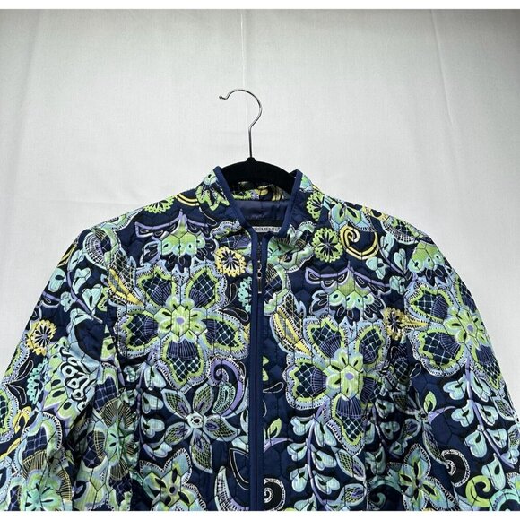 Requirements Jacket Womens Sz M Quilted Fully Lined Full Zip Floral Multicolor - Picture 3 of 11